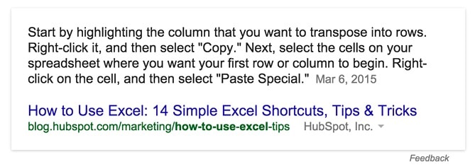 Featured Snippet Answer How to Use Excel- 14 Simple Excel Shortcuts, Tips & Tricks