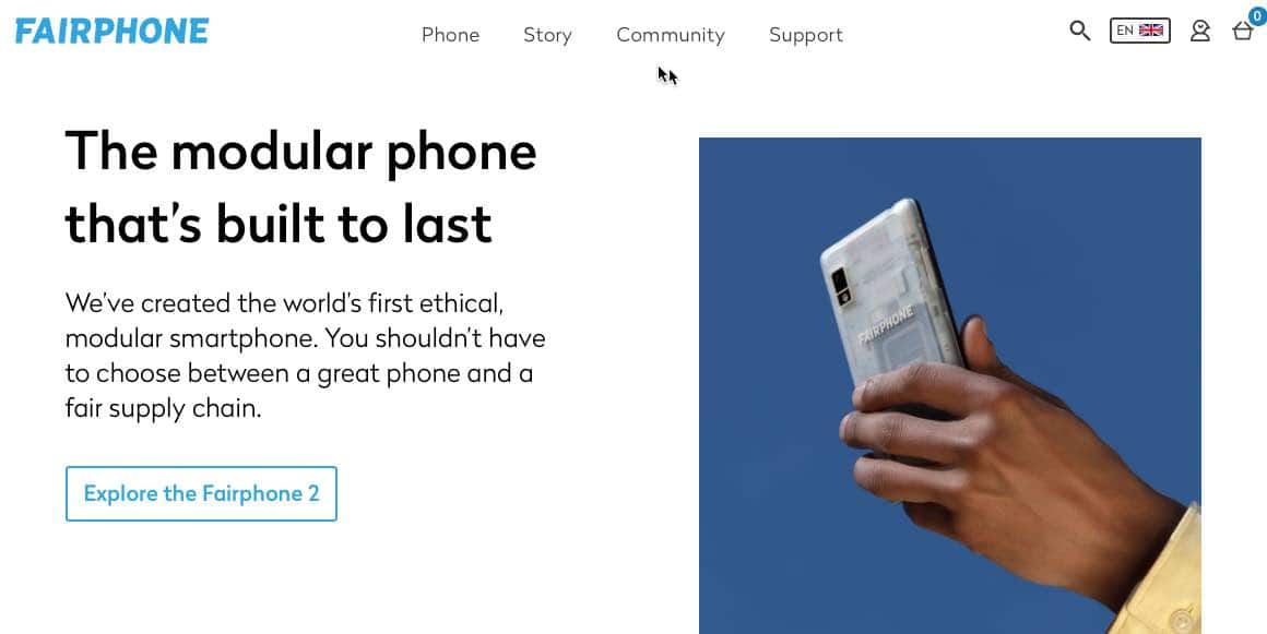 Fairphone created the world’s first ethical, modular smartphone becoming part of the circular economy a fair supply chain.