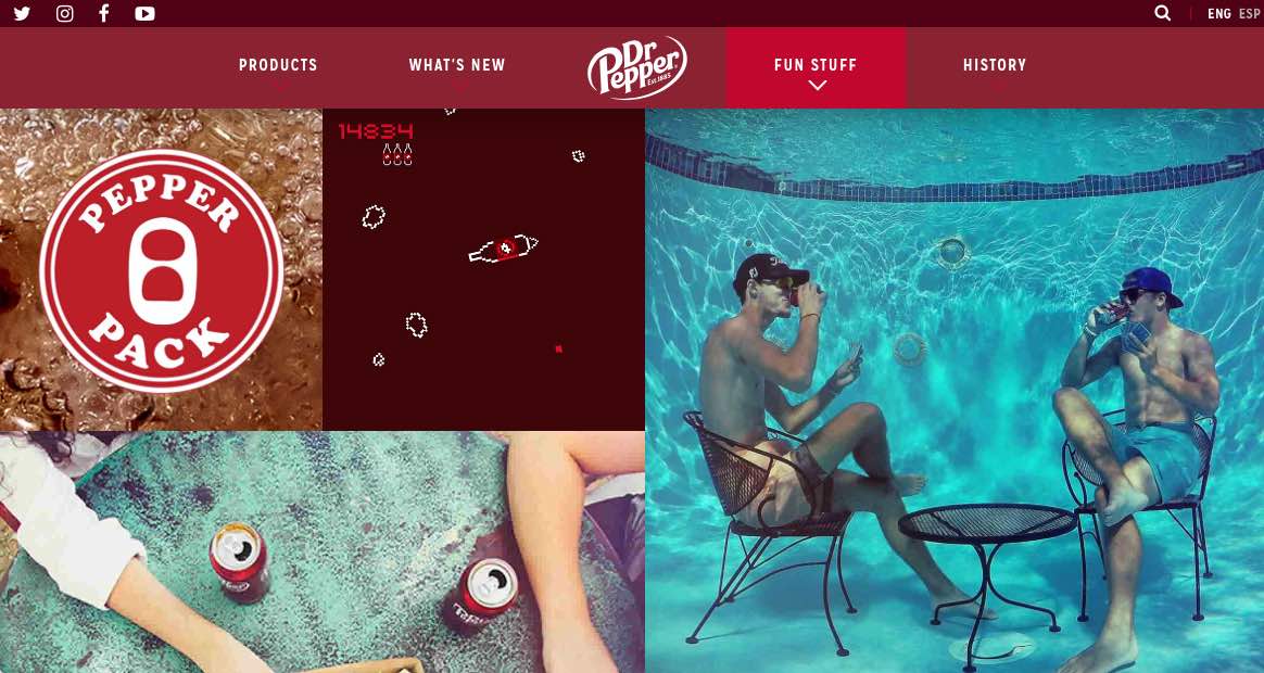 Dr. Pepper engages with consumers both online and offline